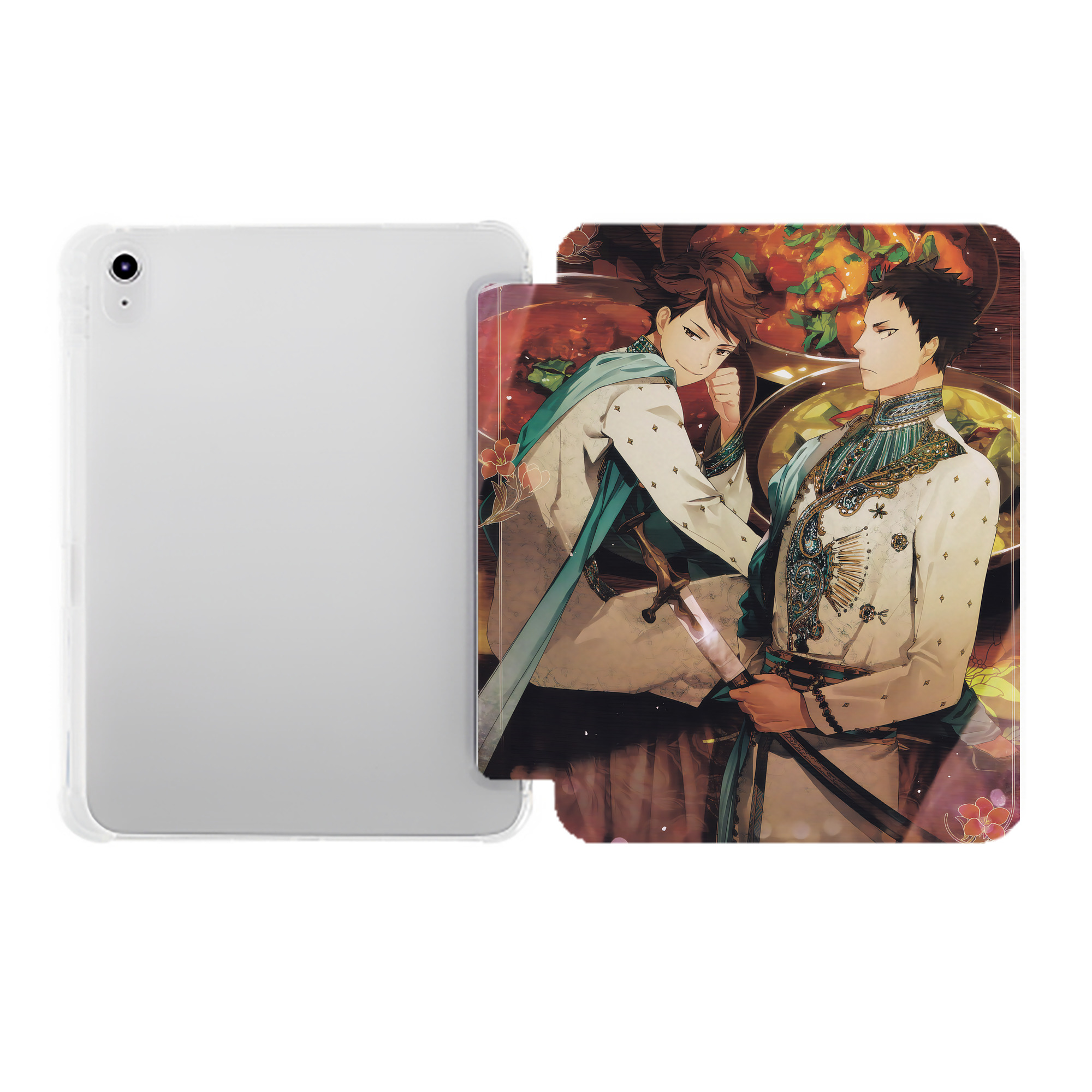 （画像用） ハイキュー!! Haikyu!! IPad ケース ペン収納付き 三つ折りスタンド PUレザー×シリコン 対応機種9.5/10.5/10.9インチ